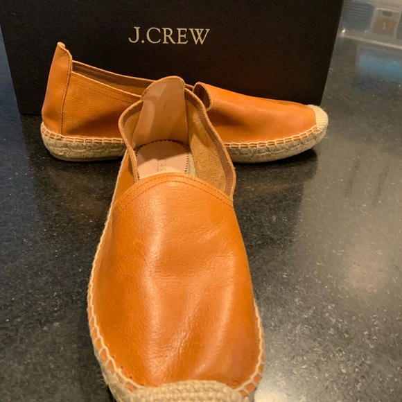 NIB J Crew Women’s Leather Espadrilles Size 10 - Picture 2 of 4